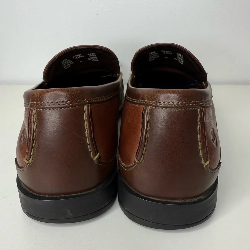 Timberland Smart Comfort System Brown Leather Loafer Shoe Dress Casual Men 10